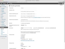 Configuración general en Wordpress