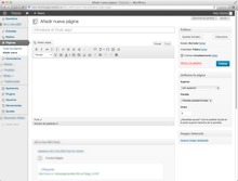 Crear nueva página web en Wordpress